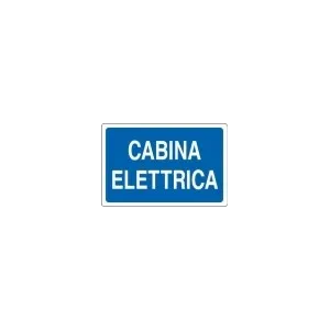 ALUMINIUM SIGN CM 30X20 'CABINA ELETTRICA'