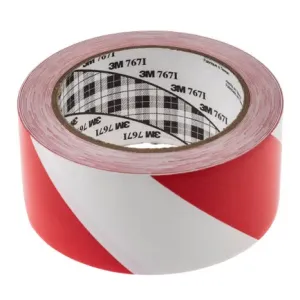 ADHESIVE TAPE M.33 WHITE/RED mm.50