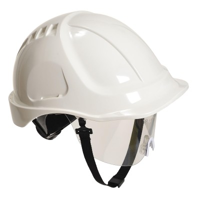 ELMETTO ABS PORTWEST PW54 CON SOTTOGOLA E VISIERA