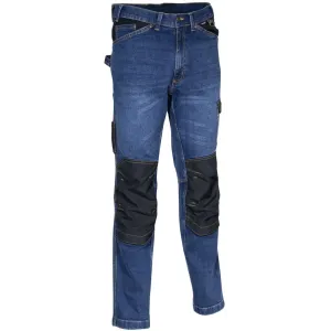 COFRA VILCHES WORK JEANS TROUSERS DARK BLUE COTTON