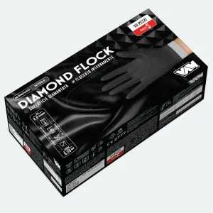 FLOCK-LINED NITRILE GLOVE SIZE L ORANGE BOX OF 50 PCS