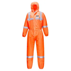 PORTWEST ST360 DISPOSABLE HI-VIS COVERALL ORANGE