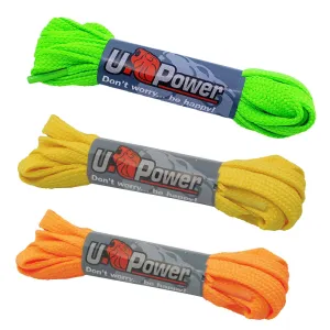 U-POWER LACE PACK OF 1 PAIR FLUORESCENT ORANGE