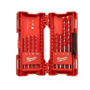 MILWAUKEE CONCRETE DRILL BIT SET 8PCS (3/4/5/6/7/8/9/10MM)