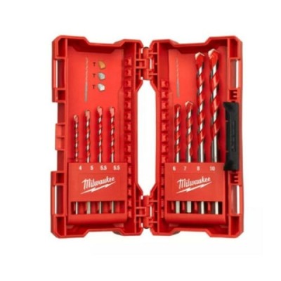 SET PUNTE CALCESTR. MILWAUKEE 8PZ ( 3/4/5/6/7/8/9/10MM)