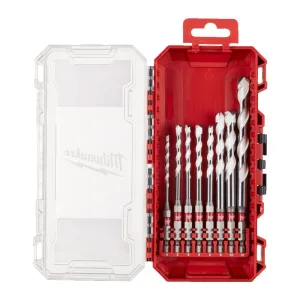MILWAUKEE MULTI-MATERIAL DRILL BIT SET 8PCS (4 - 12MM)