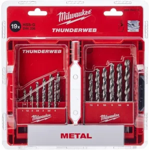 MILWAUKEE HSS-G DRILL BIT BOX 19PCS