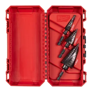 MILWAUKEE SHOCKWAVE SET OF STEP DRILL BITS 3PCS