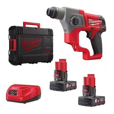 TASSELLATORE COMPATTO MILWAUKEE 12V CH SDS FUEL 2 BATT 6 AH