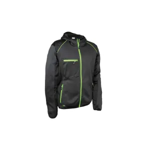 COFRA UCHAMI WORK SWEATSHIRT SIZE XXL ANTHRACITE/BLACK/LIME