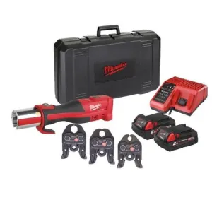 MILWAUKEE M18 HYDRAULIC PRESS TOOL + TH JAW KIT + 2 BATTERIES