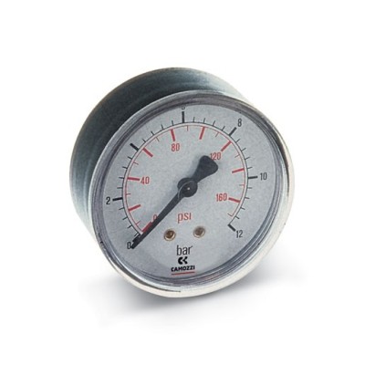 MANOMETRO ARIA 0-12 bar 1/8 ATTACCO POSTERIORE M040