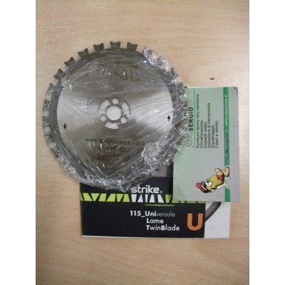 COPPIA DISCHI PER SMERIGLIATRICE TWIN BLADE D.115