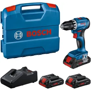 BOSCH GSB 18-LI PLUS CORDLESS DRILL 3 BATTERIES