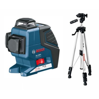TRACCIATORE LASER BOSCH GLL 3-80 P+TREPPIEDE BT 150