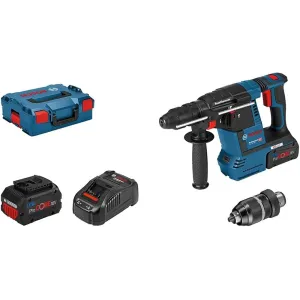 BOSCH GBH18V-26F CORDLESS ROTARY HAMMER 2 CHUCKS + 2 BATTERIES PR