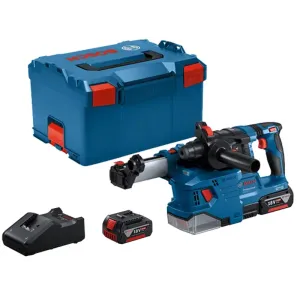 BOSCH GBH 18V-22 ROTARY HAMMER WITH DUST EXTRACTION + 2 BATTERIES