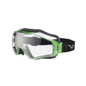 UNIVET MOD 6X3 SAFETY GLASSES IN GREEN/GREY LENS CLEAR