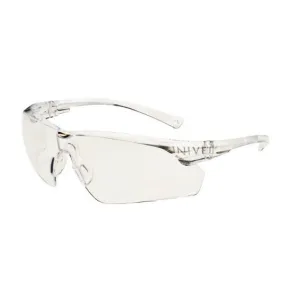 UNIVET MOD. 505U SAFETY GLASSES CLEAR LENS CLEAR + CORD