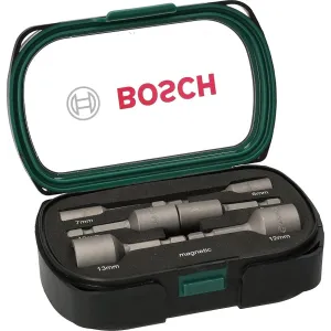 ASSORTMENT OF 6 BOSCH SOCKETS 1/4 CONNECTION 6-7-8-10-12-13