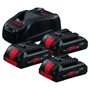 BOSCH POWER PACK 3 PCS 18V-4,0 AH+GAL1880 CHARGER