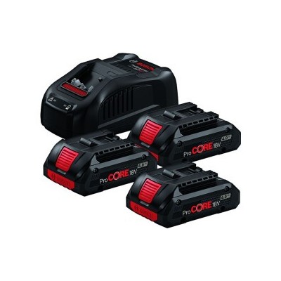 PACCO ENERGIA BOSCH 3 PZ 18 V-4,0 Ah+CARICABATTERIA GAL1880