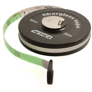 QUICK RETURN MEASURING REEL 50M FIBREGLASS TAPE 13MM