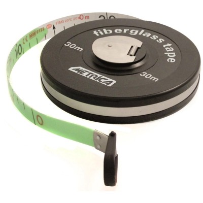 ROTELLA METRICA QUICK RETURN 30 MT NASTRO FIBRA 13MM