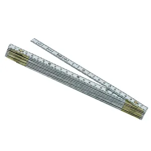 NATURAL ALUMINIUM FOLDING RULE 5 SECTIONS