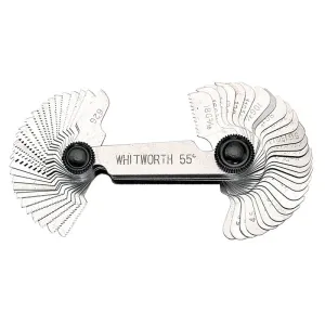 THREAD PITCH GAUGE 58 BLADES WITH-METRIC