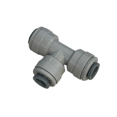 RACCORDO TERMINALE IN PLASTICA A T TUBO 1/4