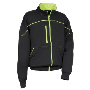 COFRA DIKLI 100% COTTON SWEATSHIRT BLACK/LIME SIZE XXL