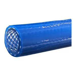 BRAIDED POLYURETHANE HOSE FOR AIR 20 BAR LIGHT BLUE