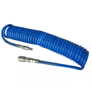 SPIRAL POLYURETHANE HOSE M 10 LIGHT BLUE