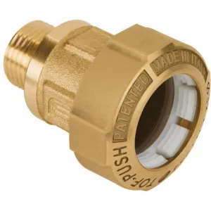 STRAIGHT MALE BRASS FITTING 1/2X15