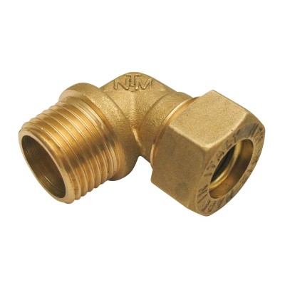 RACCORDO GOMITO MASCHIO OTTONE 1/2X12