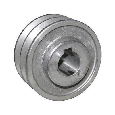 PULEGGIA ALLUMINIO PREFORATA 19 DIAM. 60 2 GOLE SEZ A