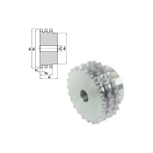 SPROCKET 3/4" TRIPLEX