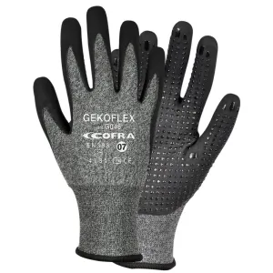 COFRA GLOVES GREY/BLACK DOTTED SIZE 9