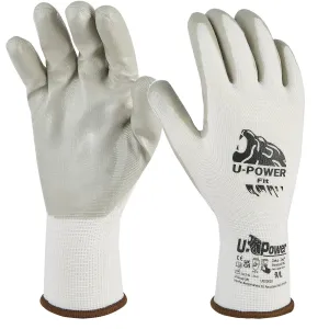 U-POWER FIT GLOVE SIZE 9 WHITE/GREY