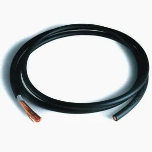 FLEXIBLE SINGLE-CORE CABLE, BLACK, PVC-COATED