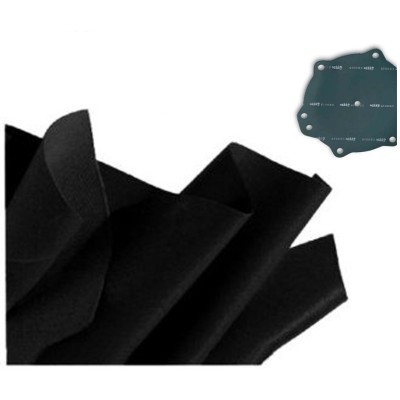 TESSUTO GOMMA PER MEMBRANE COLORE NERO 0,8MM-1MM