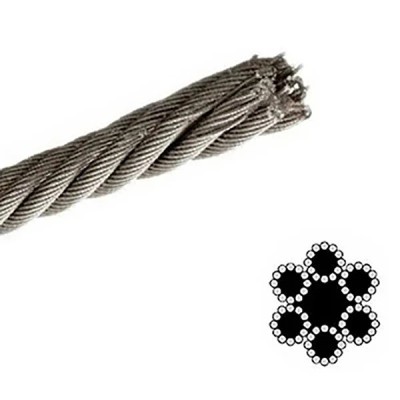 CAVO ZINCATO COMMERCIALE 72 FILI D.3-12mm