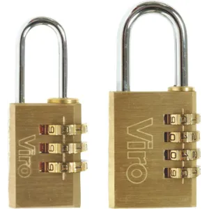 VIRO PADLOCK WITH COMBINATION AND KEY