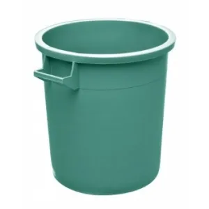 INDUSTRIAL WASTE BIN GREEN ROUND 50L WITH LID