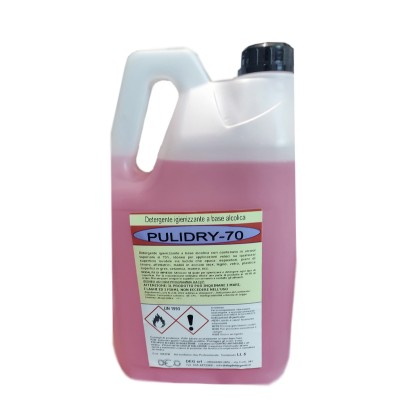 DETERGENTE SANIFICANTE PULIDRY/70 LT.5 BASE ALCOLICA