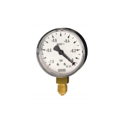 VUOTOMETRO -1/0 BAR D.63-100 1/4-1/2 RAD/POST