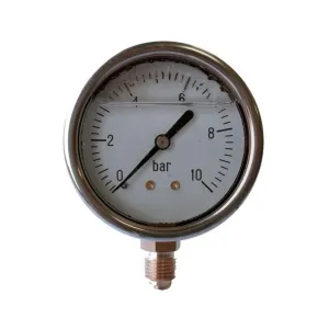 GLYCERIN-FILLED PRESSURE GAUGE D.100 1/2 RAD. 0-1000 bar
