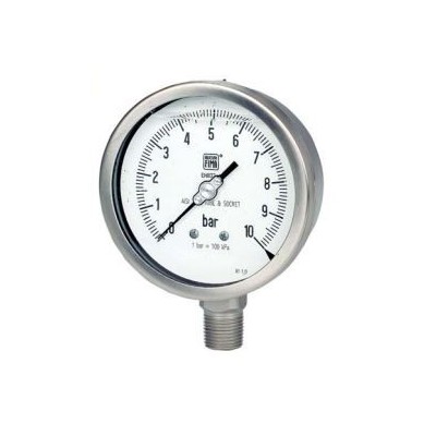 MANOMETRO D.100-150 1/2 RAD. 0-600 bar