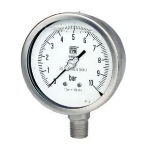 PRESSURE GAUGE D.100-150 1/2 RAD. 0-600 bar